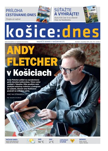 Obálka e-magazínu košice:dnes 5.11.2015