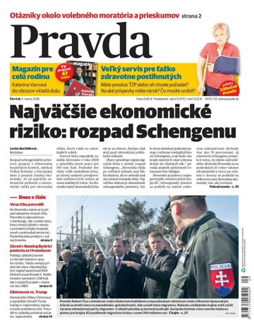 Obálka e-magazínu Pravda 3.3.2016