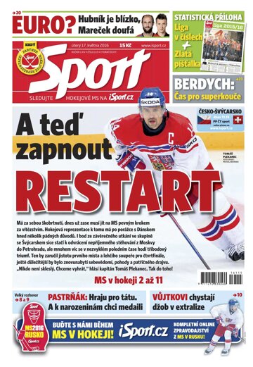 Obálka e-magazínu Sport 17.5.2016