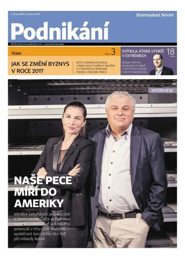 Obálka e-magazínu Hospodářské noviny - příloha 234 - 5.12.2016 příloha Podnikání