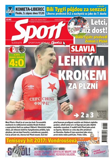 Obálka e-magazínu Sport 18.4.2017