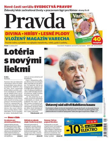 Obálka e-magazínu Pravda 13.10.2017
