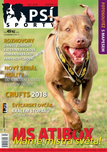 Obálka e-magazínu Psí sporty 3/2018