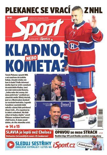 Obálka e-magazínu Sport 10.11.2018