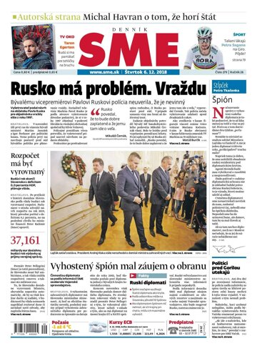 Obálka e-magazínu SME 6.12.2018