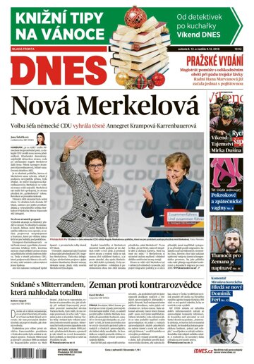 Obálka e-magazínu MF Dnes 8.12.2018