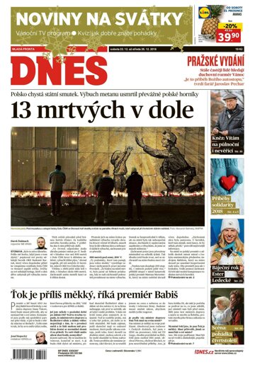 Obálka e-magazínu MF Dnes 22.12.2018