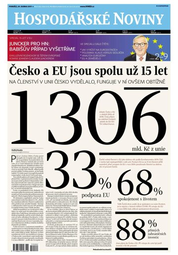 Obálka e-magazínu Hospodářské noviny 082 - 29.4.2019