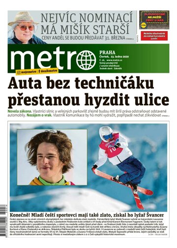 Obálka e-magazínu deník METRO 23.1.2020