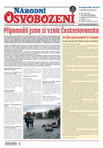 Obálka e-magazínu Národní Osvobození 23-24/2020