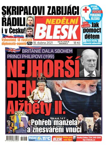 Obálka e-magazínu Nedělní Blesk 18.4.2021