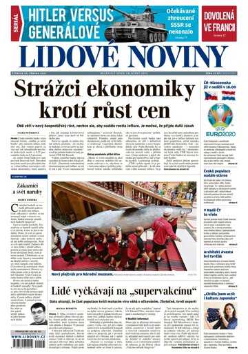 Obálka e-magazínu Lidové noviny 24.6.2021