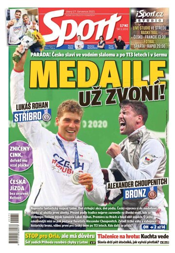 Obálka e-magazínu Sport 27.7.2021
