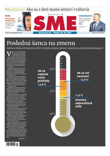 Obálka e-magazínu SME 29-10-2021