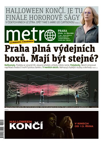 Obálka e-magazínu deník METRO 12.10.2022