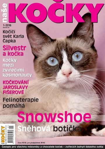 Obálka e-magazínu Naše kočky 1/2016