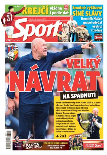 Obálka e-magazínu Sport 1.6.2023