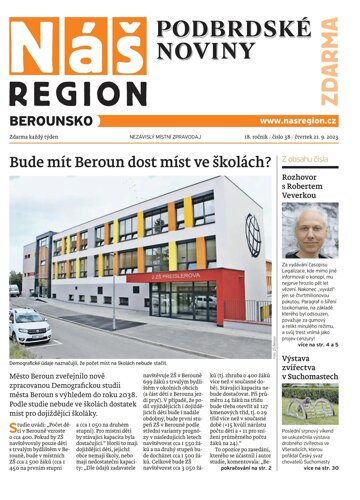 Obálka e-magazínu Náš Region - Berounsko 38/2023