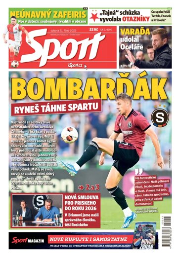 Obálka e-magazínu Sport 21.10.2023