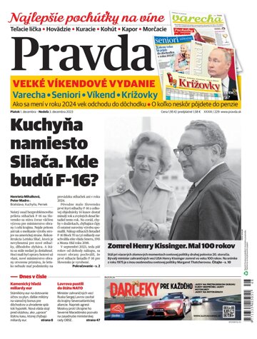 Obálka e-magazínu Pravda 1. 12. 2023