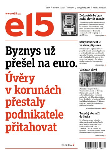 Obálka e-magazínu E15 4.1.2024