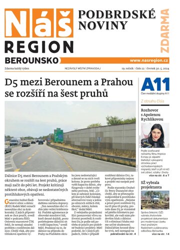 Obálka e-magazínu Náš Region - Berounsko 22/2024