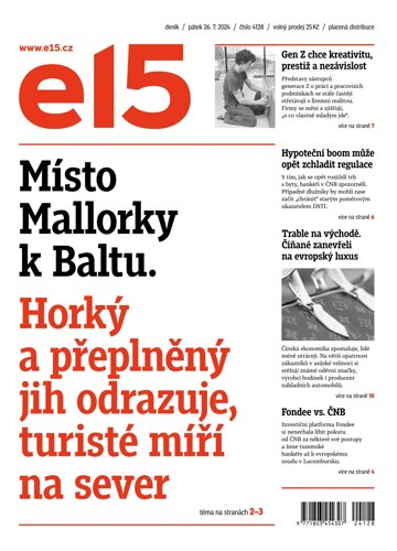 Obálka e-magazínu E15 26.7.2024