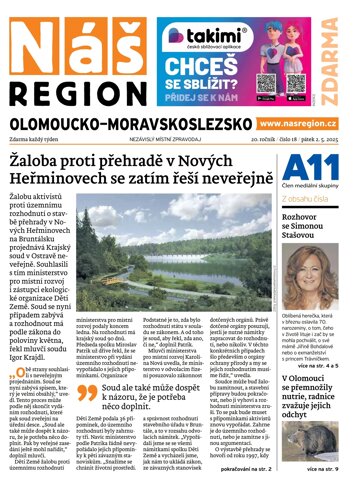 Obálka e-magazínu Náš Region - Olomoucko/Moravskoslezsko 18/2025