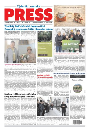 Obálka e-magazínu Lounský press 0626