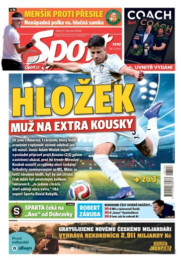 Obálka e-magazínu Sport 2.6.2026