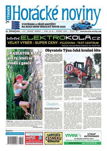 Obálka e-magazínu Horácké Noviny 26/2026