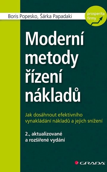 Obálka knihy Moderní metody řízení nákladů