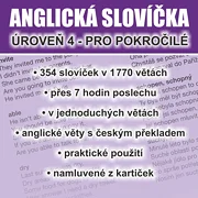Anglická slovíčka - úroveň 4 pro pokročilé