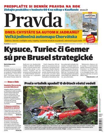Obálka e-magazínu Pravda 20.7.2015