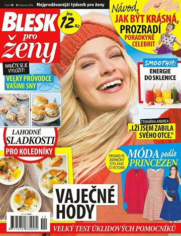 Obálka e-magazínu Blesk pro ženy 21.3.2016