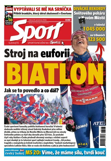 Obálka e-magazínu Sport 20.12.2016