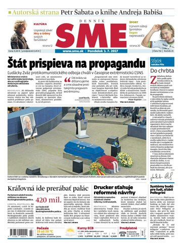 Obálka e-magazínu SME 3.7.2017