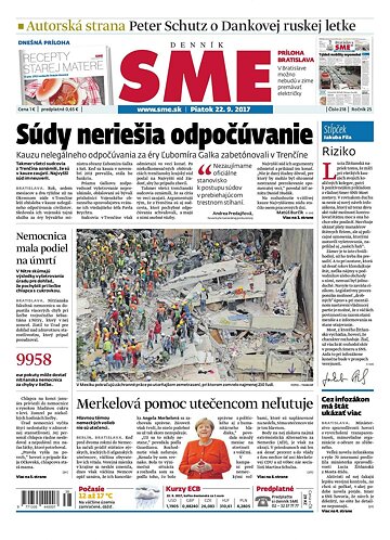 Obálka e-magazínu SME 22.9.2017