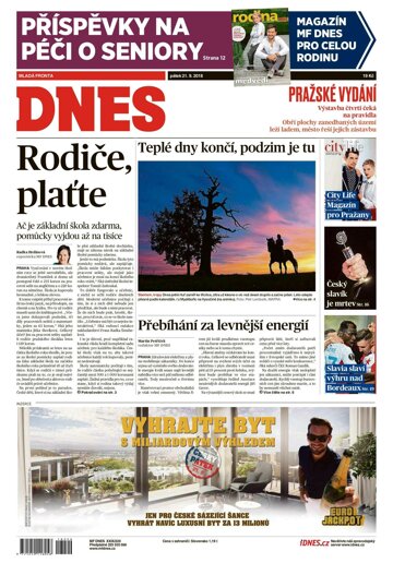 Obálka e-magazínu MF Dnes 21.9.2018