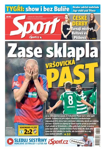 Obálka e-magazínu Sport 20.10.2018