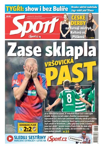 Obálka e-magazínu Sport 20.10.2018