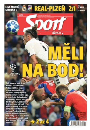 Obálka e-magazínu Sport 24.10.2018