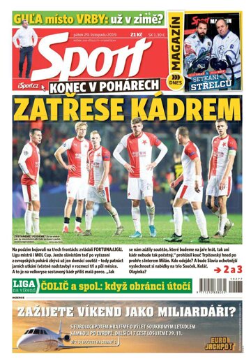 Obálka e-magazínu Sport 29.11.2019