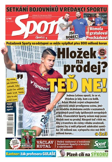 Obálka e-magazínu Sport 15.7.2020