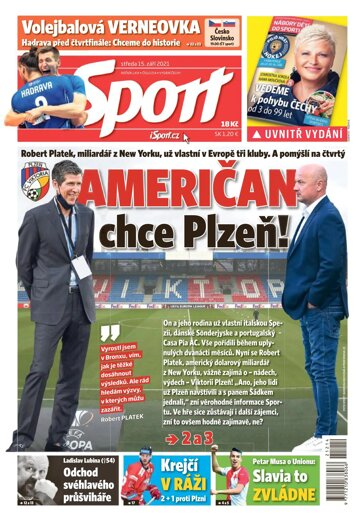 Obálka e-magazínu Sport 15.9.2021