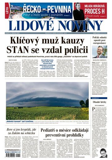 Obálka e-magazínu Lidové noviny 21.6.2022
