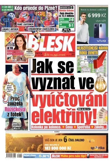 Obálka e-magazínu Blesk 26.8.2022