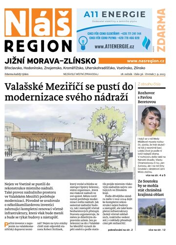 Obálka e-magazínu Náš Region - Jižní Morava/Zlínsko 36/2023
