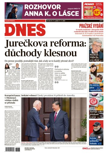 Obálka e-magazínu MF Dnes 16.11.2023