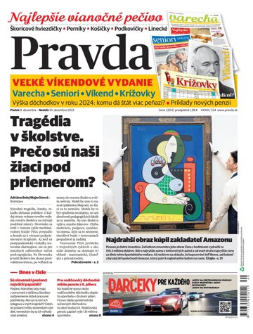 Obálka e-magazínu Pravda 8. 12. 2023